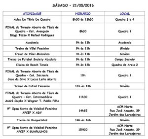 PROGRAMAÇÃO ESPORTIVA APCEF/SP 2013