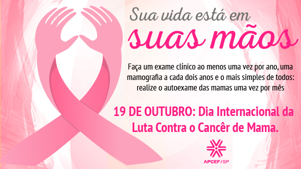 Outubro é mês de conscientização sobre câncer de mama