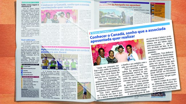 Jornal dos aposentados promove reencontro entre colegas da Caixa