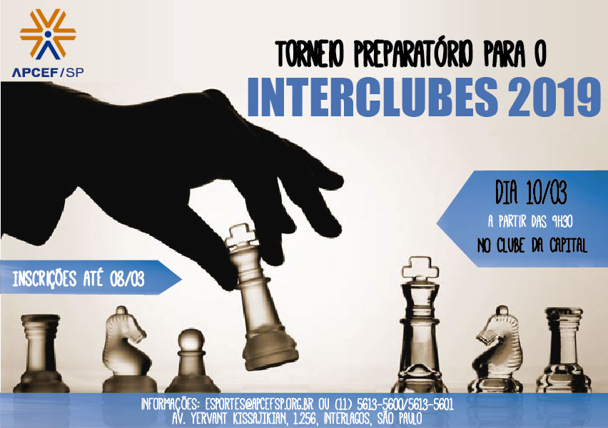 Torneio Preparatório de Xadrez tem inscrições abertas