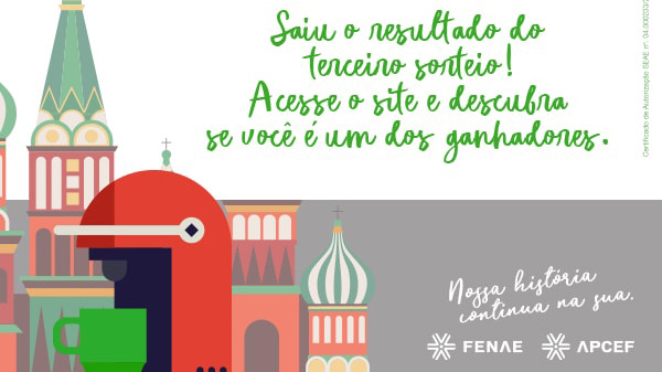 Associada à Apcef/PR ganha segunda viagem para a Rússia