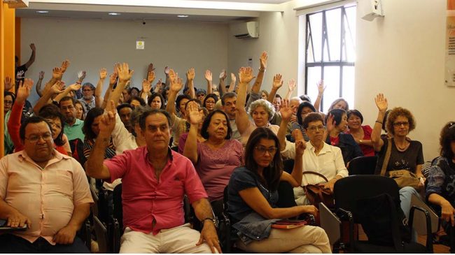 Assembleia define delegação de aposentados