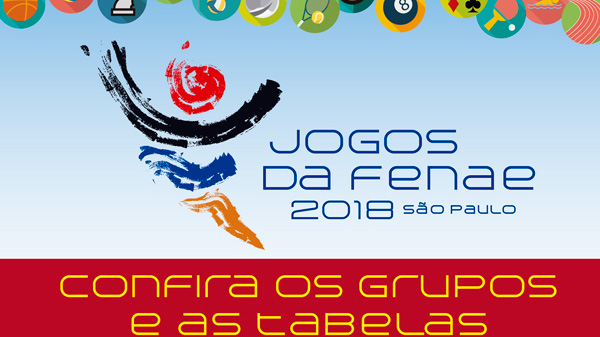 Sorteio define grupos e tabelas dos Jogos da Fenae 2018