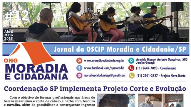 Confira edição do jornal da ONG Moradia e Cidadania