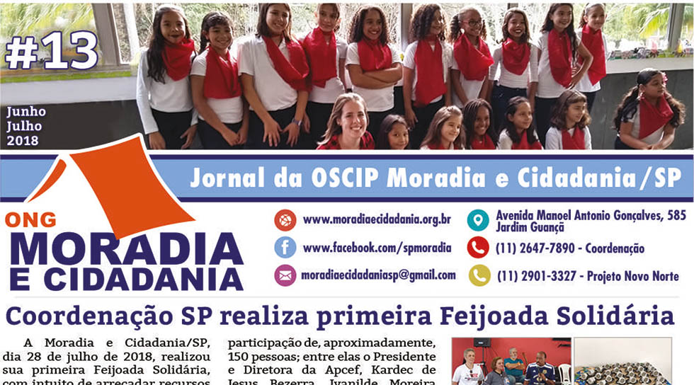 Confira edição do jornal da ONG Moradia e Cidadania