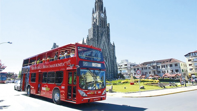 Desconto especial no City Tour Bustour, em Gramado e Canela