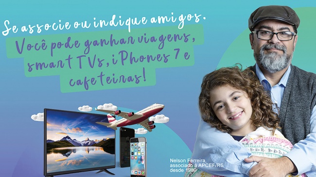 Dia 19 tem sorteio de prêmios em campanha de associação