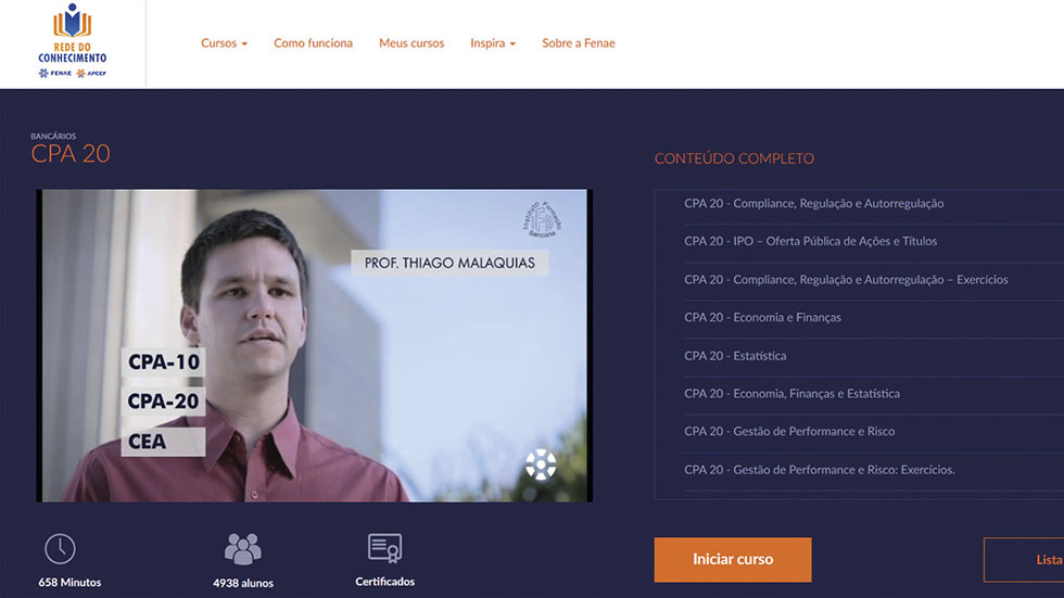 Cursos de CPA 20 serão oferecidos na cidade de Osasco e na Baixada Santista