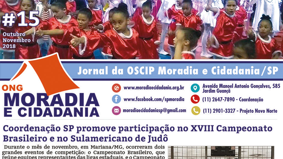 Confira jornal preparado pela ONG Moradia e Cidadania