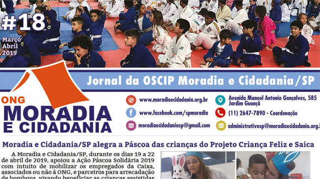 Confira jornal preparado pela ONG Moradia e Cidadania