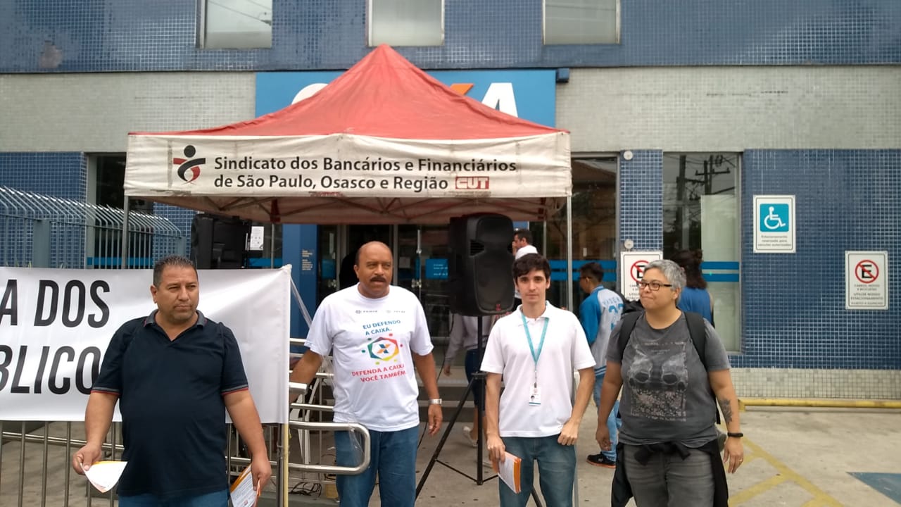 APCEF/SP participa de atos em defesa do FGTS