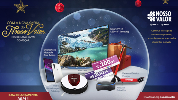 Safra de Natal do Nosso Valor entra no ar neste sábado com oferta de produtos especiais