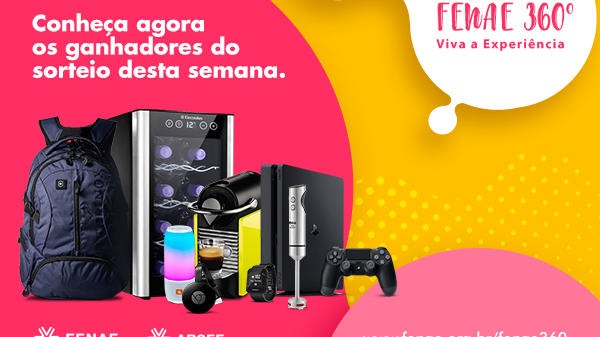 Confira o 5° sorteio da Campanha de Associação Fenae 360°- Viva a Experiência