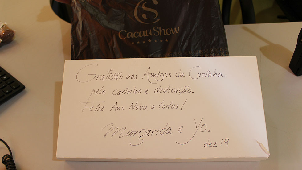 “Gratidão pelo carinho e pela dedicação”, diz a associada