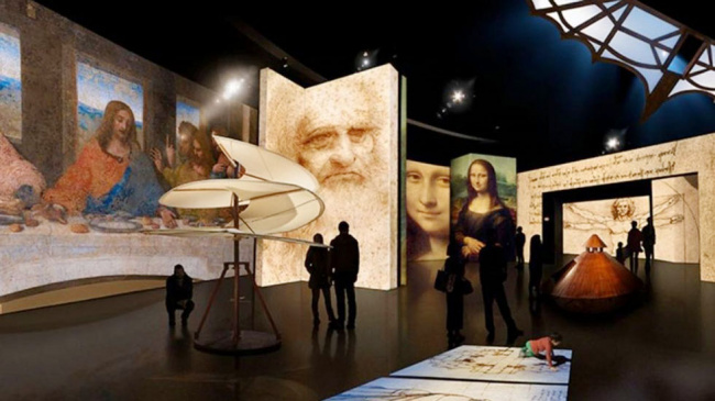 Exposição de Leonardo Da Vinci no APCEF nos Passos da Cultura