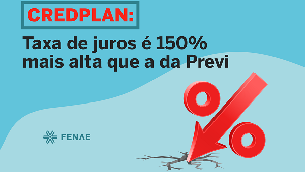Taxa de juros do Credplan é 150% mais alta que a da Previ