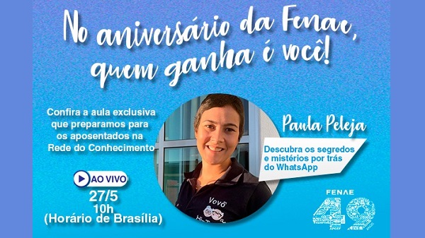 Rede do Conhecimento oferece aula ao vivo para idosos