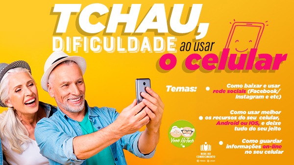 Aposentados associados das Apcefs já podem acessar o curso Vovó High Tech na Rede do Conhecimento