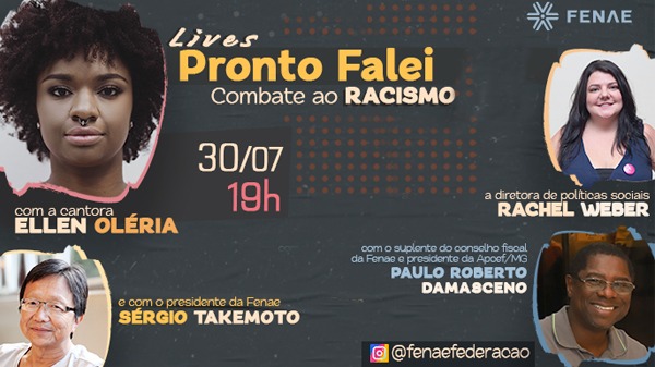 Live #ProntoFalei receberá Ellen Oléria para falar sobre combate ao racismo nesta quinta-feira (30)