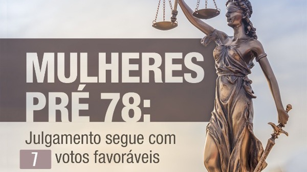 Julgamento das mulheres Pré-78 segue com sete votos favoráveis
