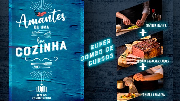 Quer aprender segredos da culinária? Aproveite os cursos da Rede do Conhecimento