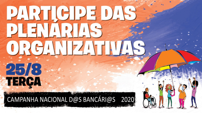Participe das plenárias organizativas nesta terça-feira 25