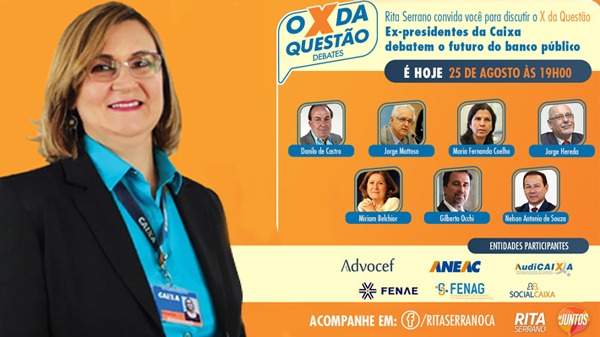 Live com ex-presidentes da Caixa vai discutir o futuro do banco público. Participe!