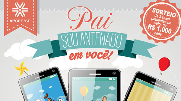 Participe da campanha do mês dos pais até dia 26 e concorra a prêmios