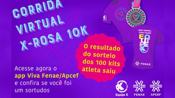 Saiu o resultado do sorteio do kit atleta para corrida X- Rosa