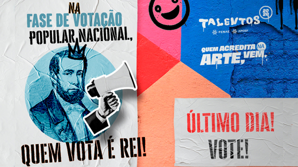 Hoje (23) é o último dia da votação popular nacional do Talentos Fenae/Apcef 2020