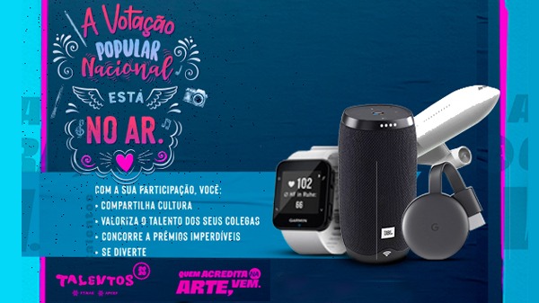 Promoção da votação popular do Talentos dentro do Mundo Caixa possibilita premiação
