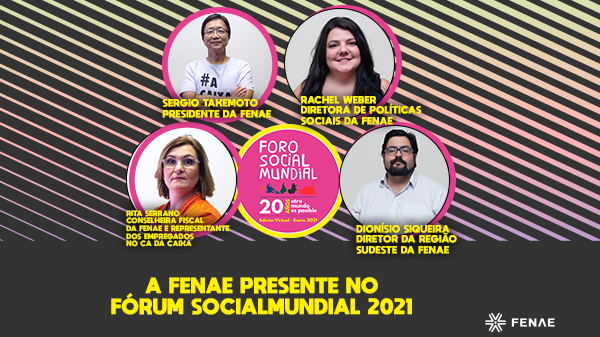 Fenae terá participação ativa no Fórum Social Mundial. Confira a programação