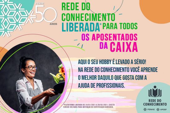 Rede do Conhecimento traz novas sugestões de cursos grátis para os aposentados