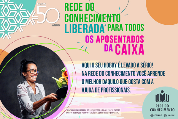 Rede do Conhecimento traz novas sugestões de cursos grátis para os aposentados