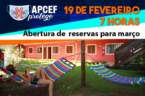 Reservas para hospedagens em março serão abertas nesta sexta-feira (19)