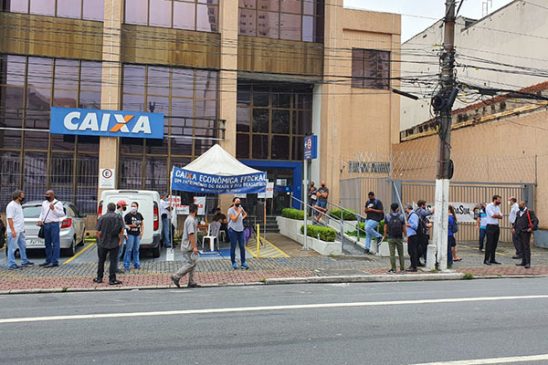 Nesta quinta (25) teve protesto na SEV Mooca contra metas abusivas, assédio moral e por mais medidas de proteção por conta da pandemia