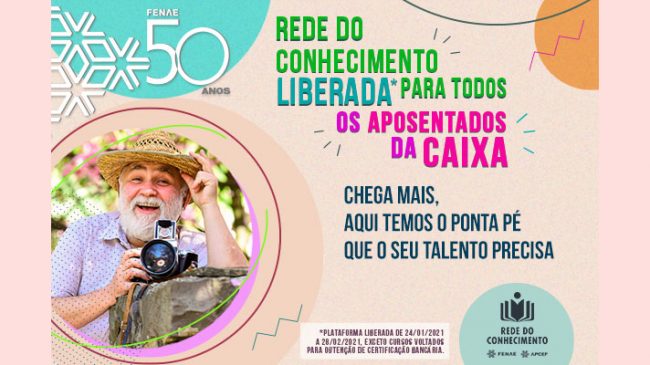 Aposentado, descubra o que a Rede do Conhecimento oferece e invista em novas habilidades