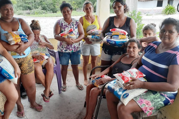 Movimento Solidário e Ação pela Cidadania entregam mais de uma tonelada de alimentos em Belágua (MA)