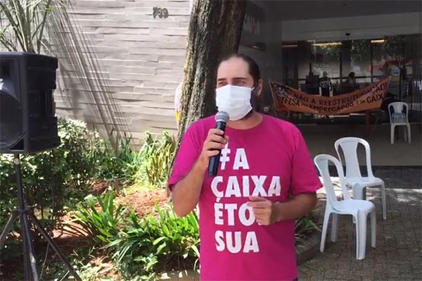 Apcef/SP e Sindicatos realizam paralisação na Gipes/SP por retorno do Comitê do Saúde Caixa, Fórum de Condições de Trabalho, melhorias nos protocolos e contratações