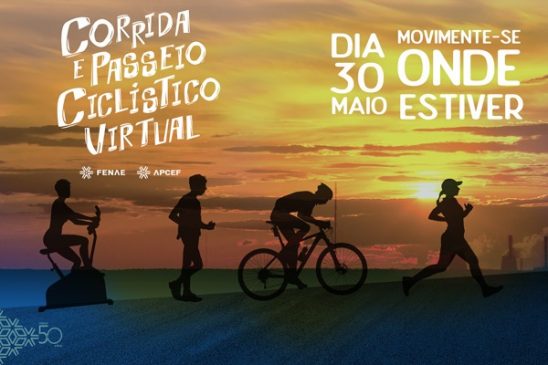 Inscreva-se na Corrida e Passeio Ciclístico Virtual Fenae/Apcefs e acesse aulas de treinos
