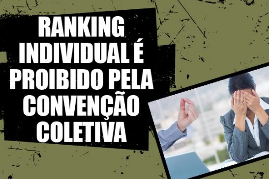 Apcef/SP recebe denúncia sobre ranking individual, o que é proibido pela Convenção Coletiva