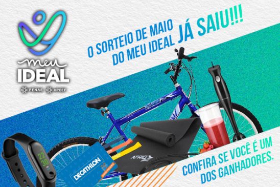 Fenae anuncia sorteados do mês de maio que participaram de interações e desafios do Meu Ideal