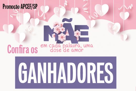 Sorteados os ganhadores da ação do Mês das Mães. Confira se você foi um dos sortudos!