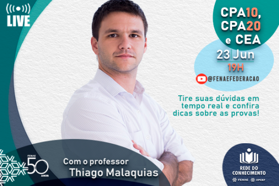 Preparatórios de certificação bancária são assuntos de live com professor da Rede do Conhecimento