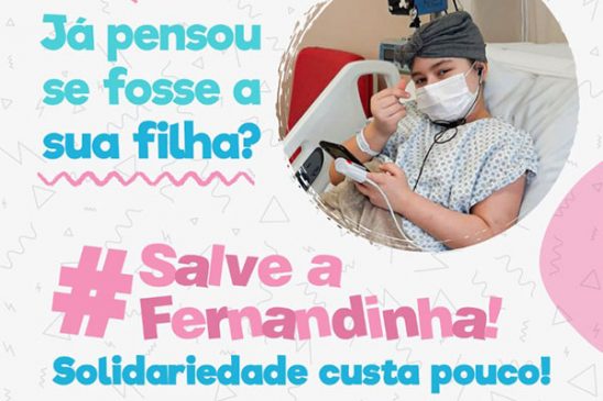 Vamos ajudar a Fernandinha? Filha de empregada da Caixa precisa de sua solidariedade!