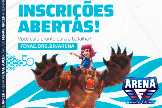 Inscrições para a 2ª temporada da Arena Fenae começam hoje (30/7)