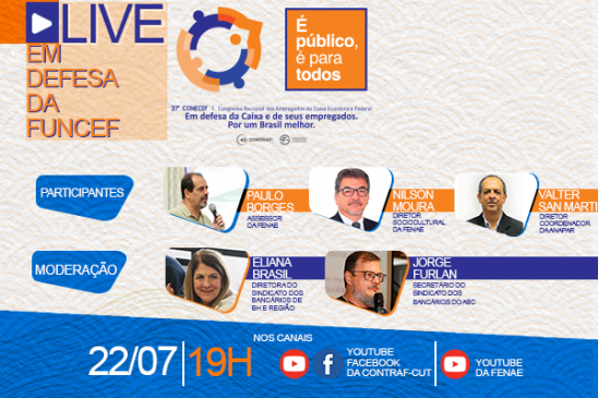 Funcef será tema da primeira live preparatória para o 37º Conecef