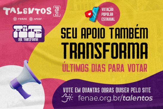 Talentos 2021: votação termina no próximo sábado, escolha sua obra favorita!