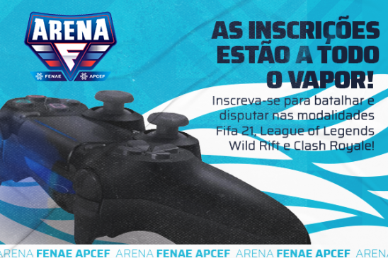 Não fique de fora da 2ª temporada da Arena Fenae, inscreva-se!