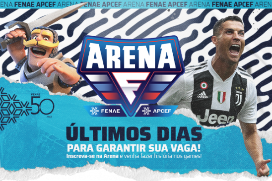 Ainda dá tempo! As inscrições para a Arena Fenae vão até esta sexta, participe!